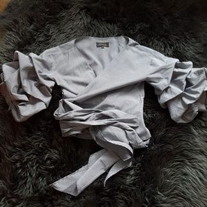 Brand New Gracia black and white checkered blouse